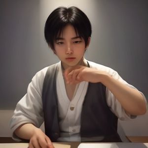 知识区编辑王宁的半身像，戴黑框眼镜，身后是书架与显示器，氛围安静理性，自信沉稳